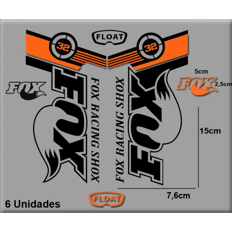 Sticker decal FORK FOX FLOAT