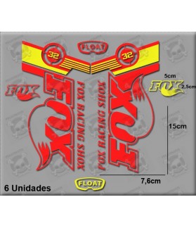 Sticker decal FORK FOX FLOAT SPAIN x 6 (Produit compatible)