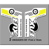 Sticker decal FORK FOX RACING SHOX 