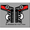 Sticker decal FORK FOX RACING SHOX 