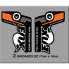 Sticker decal FORK FOX RACING SHOX 