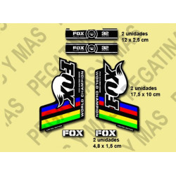 Sticker decal FORK FOX WORLD CHAMPION
