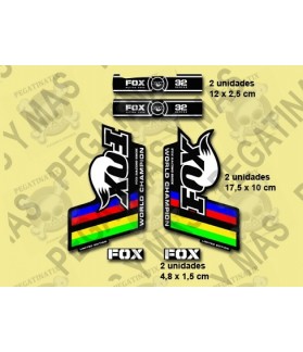 Sticker decal FORK FOX WORLD CHAMPION (Compatible Product)