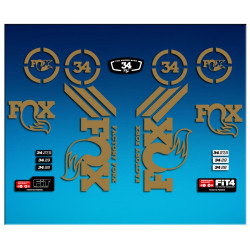 Sticker decal FORK FOX FOX 34 AM64
