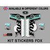 Sticker decal FORK FOX RACING 40
