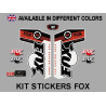Sticker decal FORK FOX RACING 40