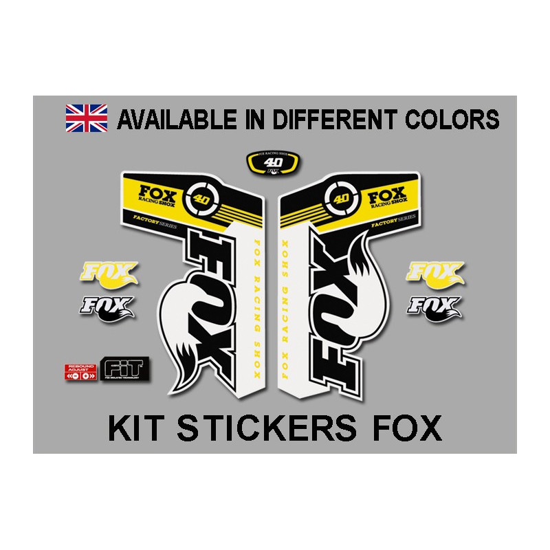 Sticker decal FORK FOX RACING 40