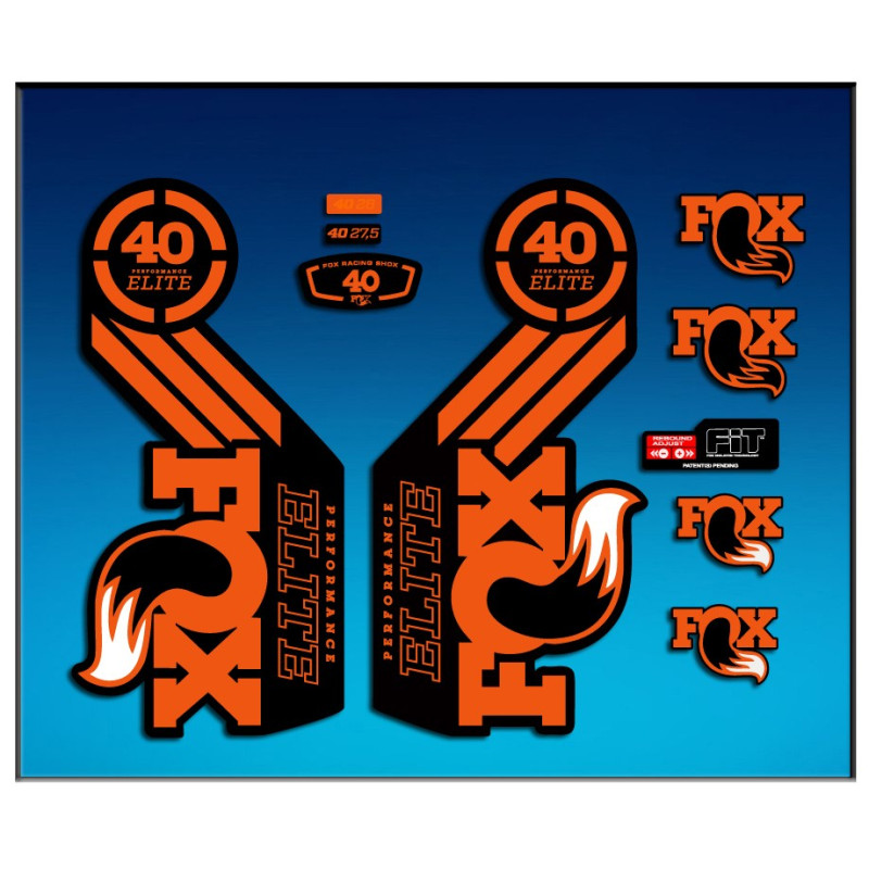 Sticker decal FORK FOX 40 ELITE SERIES AM68