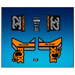 Sticker decal FORK FOX 32 SC FACTORY 2017 AM88 