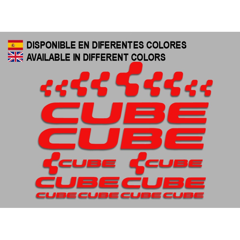 Sticker decal bike set CUBE