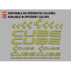Sticker decal bike set CUBE