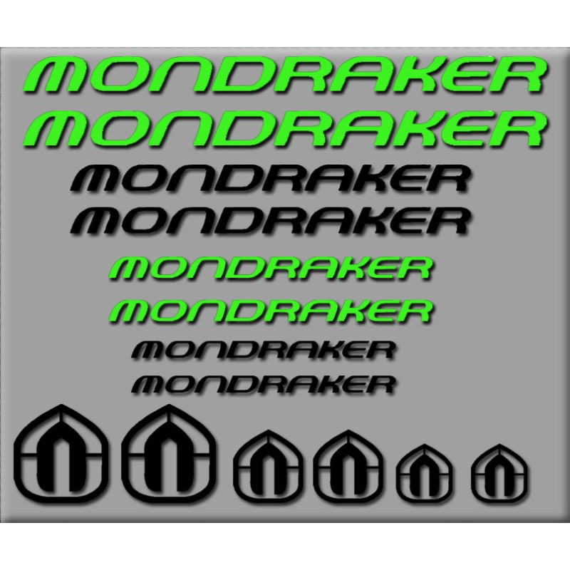 STICKER DECALS BIKE MONDRAKER SET 