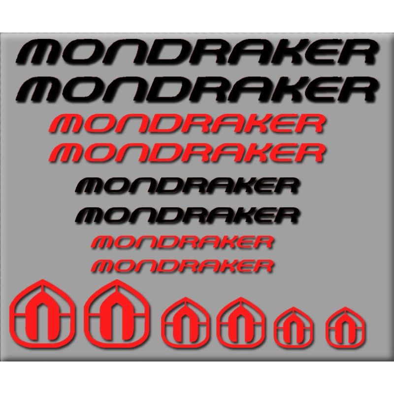 STICKER DECALS BIKE MONDRAKER SET 
