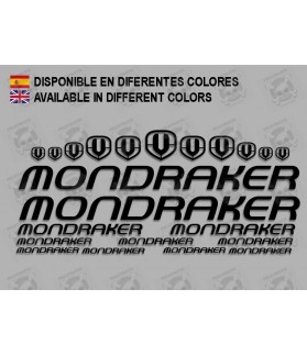 STICKER DECALS BIKE MONDRAKER SET (Produit compatible)