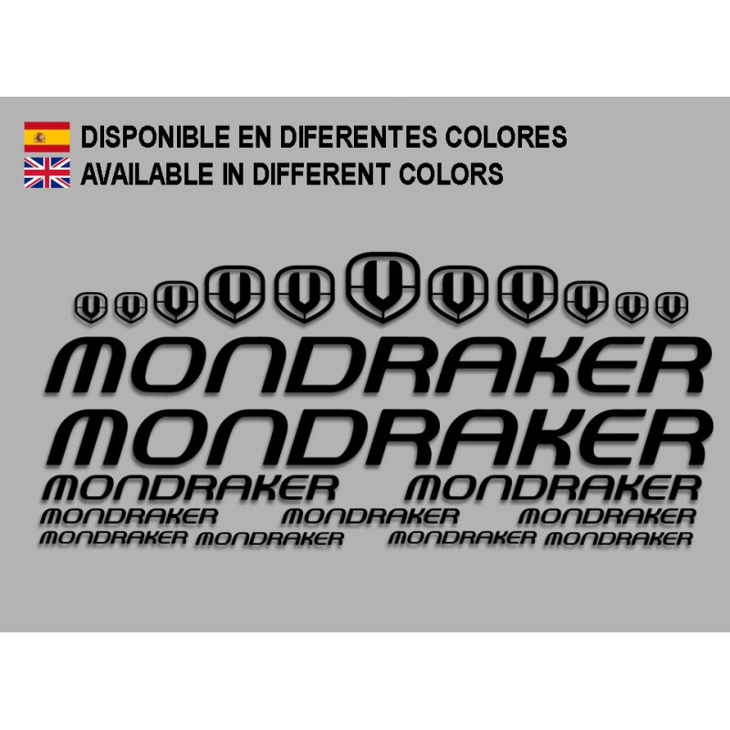 STICKER DECALS BIKE MONDRAKER SET 