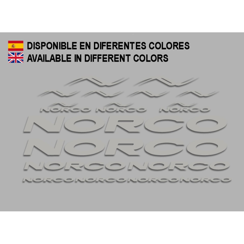 STICKER DECAL SET CYCLE NORCO