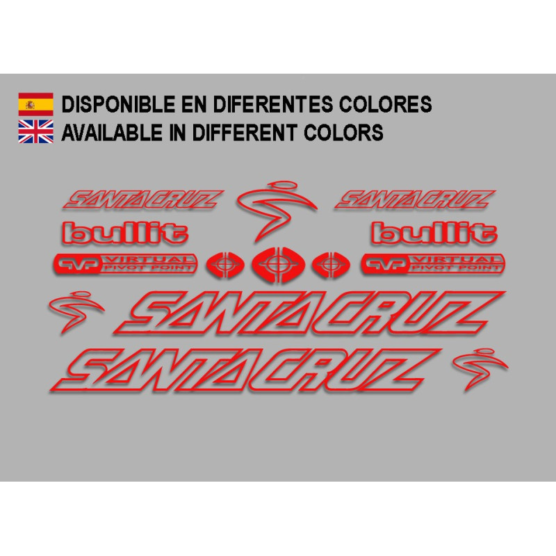 Sticker decal bike Santa Cruz BULLIT