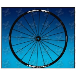 Sticker decal bike wheel rims SHIMANO DEORE XT 