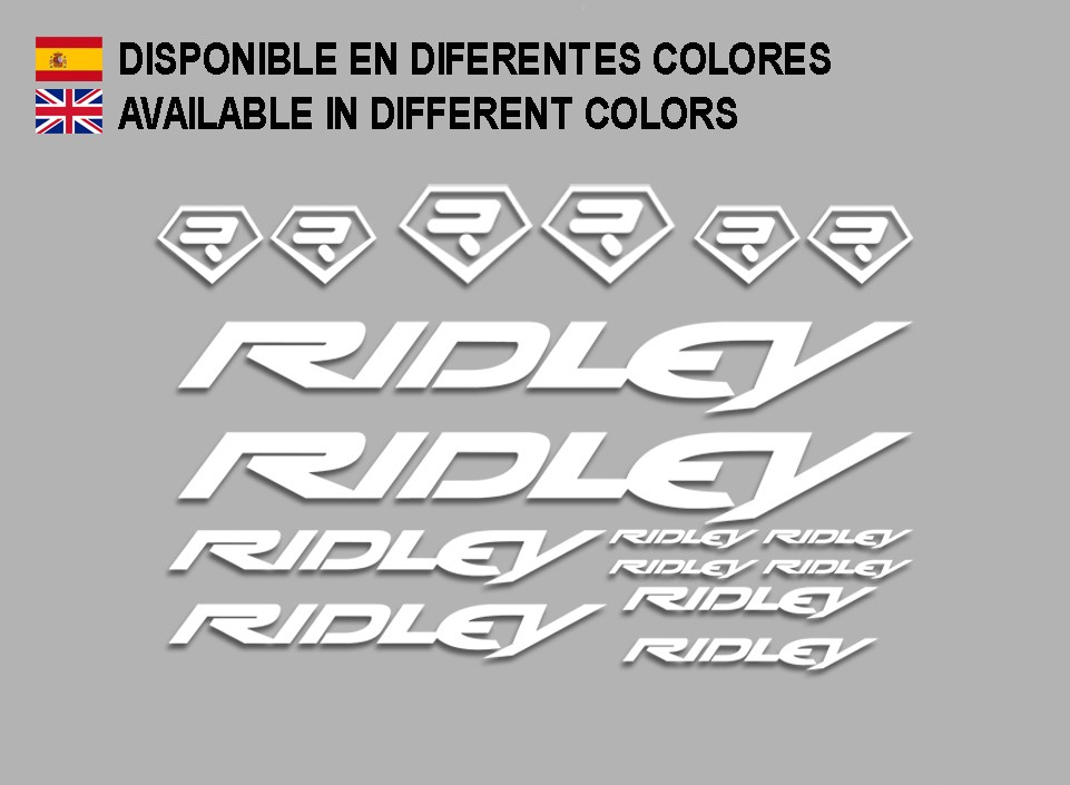 Kit 18 stickers prespaziati Bike Ridley sticker