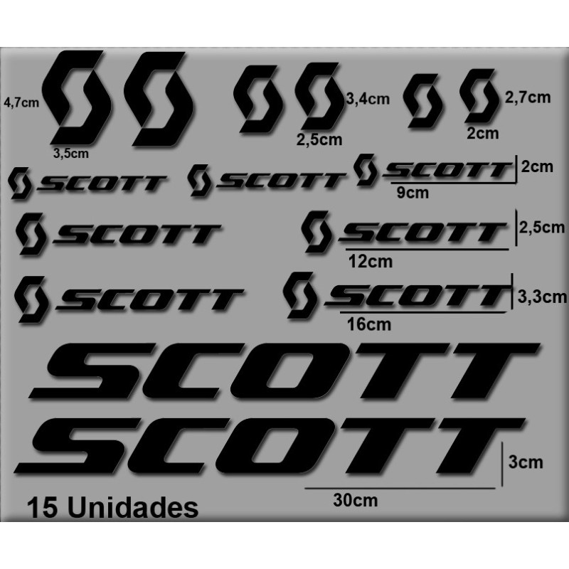 Sticker decal bike SCOTT