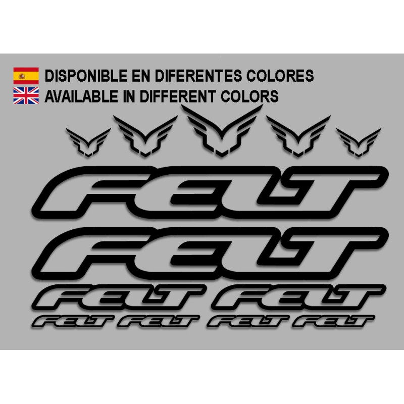 STICKER DECALS BIKE FELT