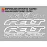 STICKER DECALS BIKE FELT