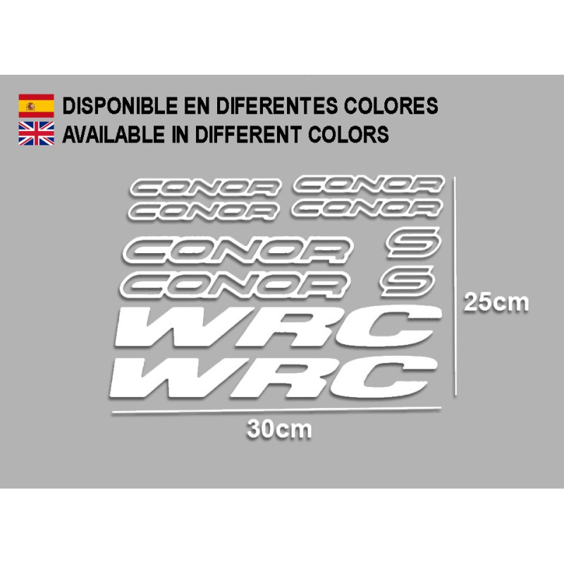 Sticker decal bike CONOR WRC