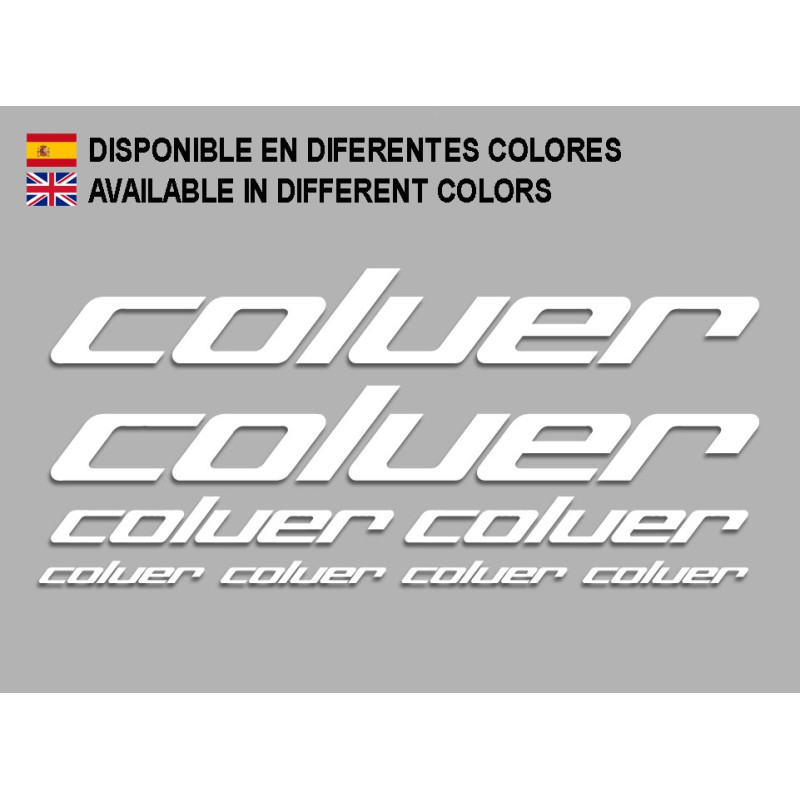 Sticker decal bike COLUER