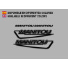 Stickers decals bike MANITOU F215