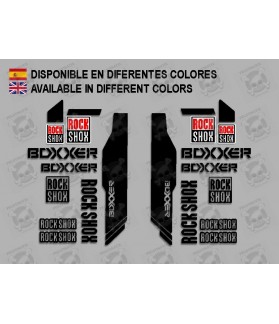 Sticker decal FORK ROCK SHOX BOXXER (Compatible Product)