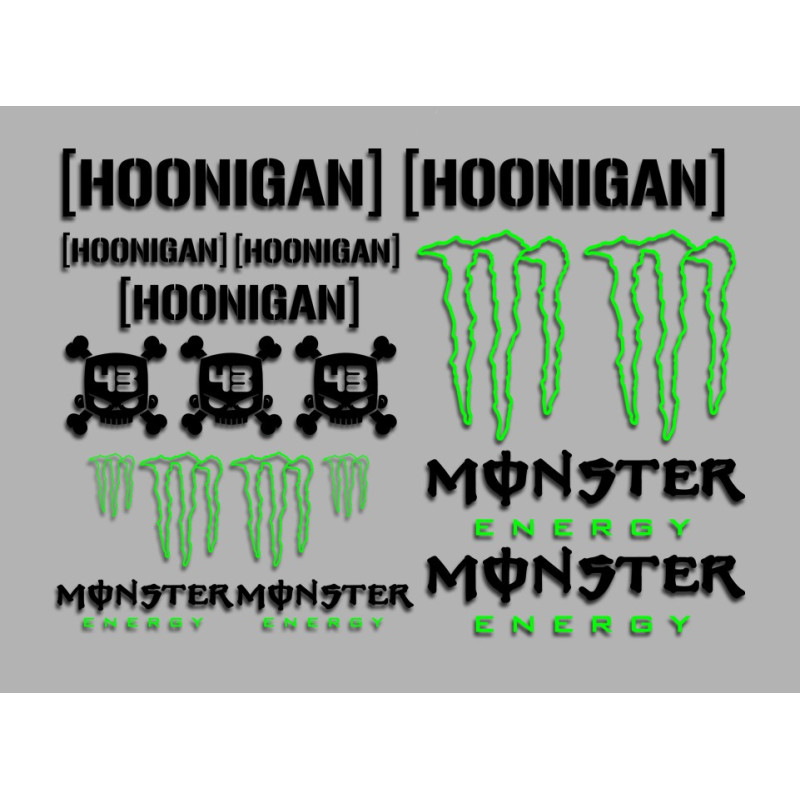 Sticker decal MONSTER ENERGY