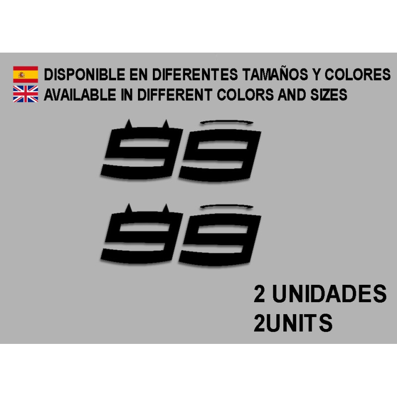 Stickers decals Motorcycle JORGE LORENZO 99