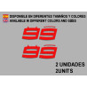 Stickers decals Motorcycle JORGE LORENZO 99
