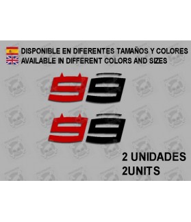 Stickers decals Motorcycle JORGE LORENZO 99 (Compatible Product)