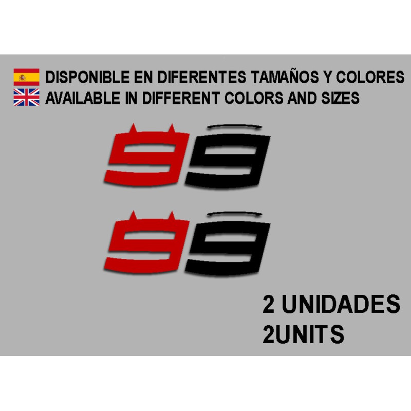 Stickers decals Motorcycle JORGE LORENZO 99