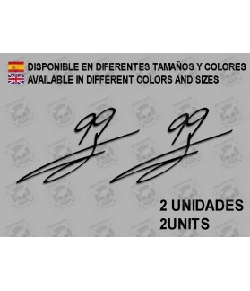 Stickers decals Motorcycle JORGE LORENZO 99 (Compatible Product)