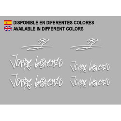 Stickers decals Motorcycle JORGE LORENZO 99