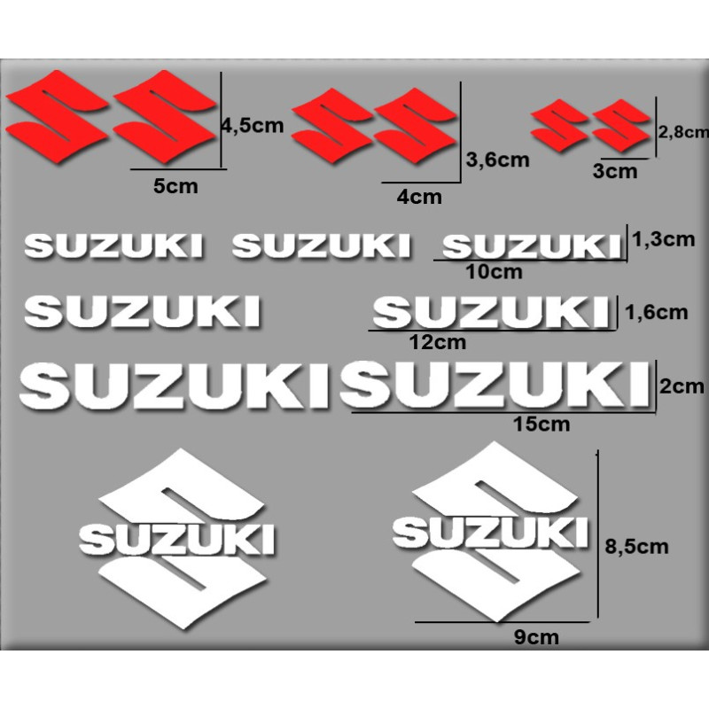  STICKERS DECALS SUZUKI 