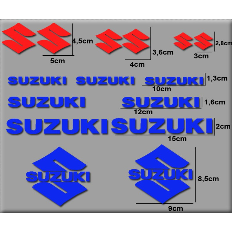  STICKERS DECALS SUZUKI 