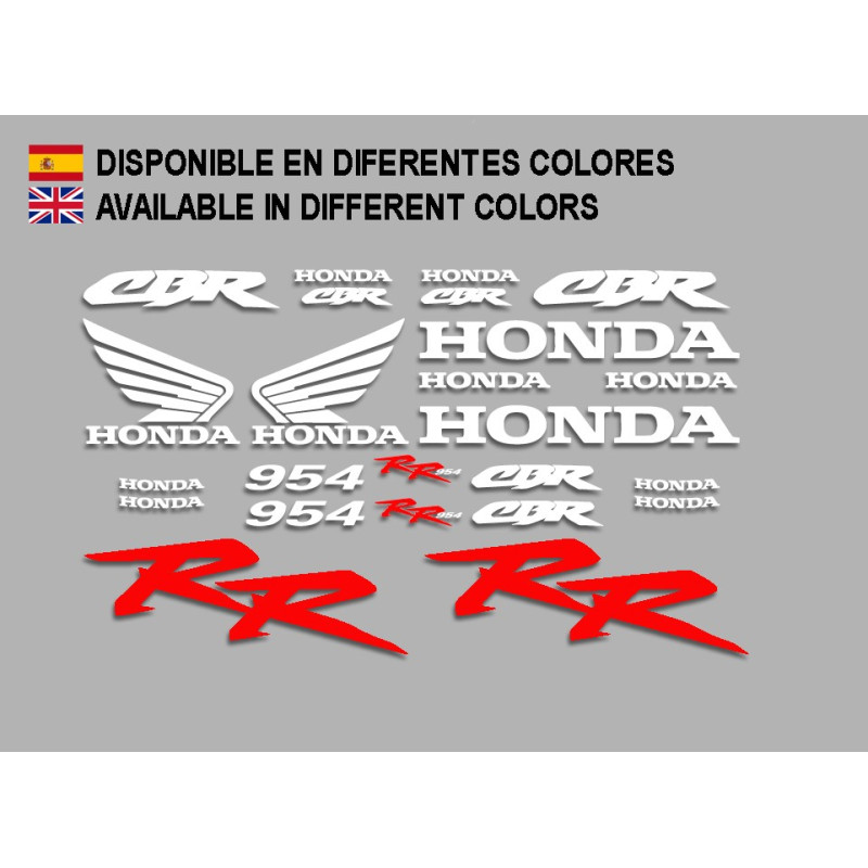  STICKERS DECALS HONDA CBR954