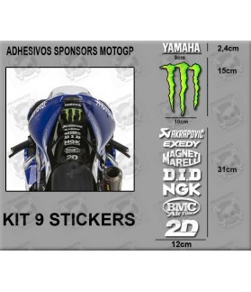  STICKERS DECALS SPONSORS YAMAHA