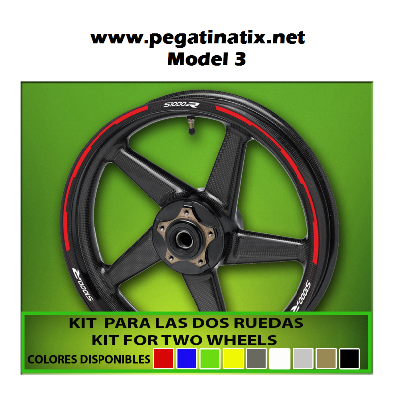 WHEEL RIMS STICKER DECAL AUFKLEBER AUTOCOLLANT VINYL ADESIVI BMW S1000 R