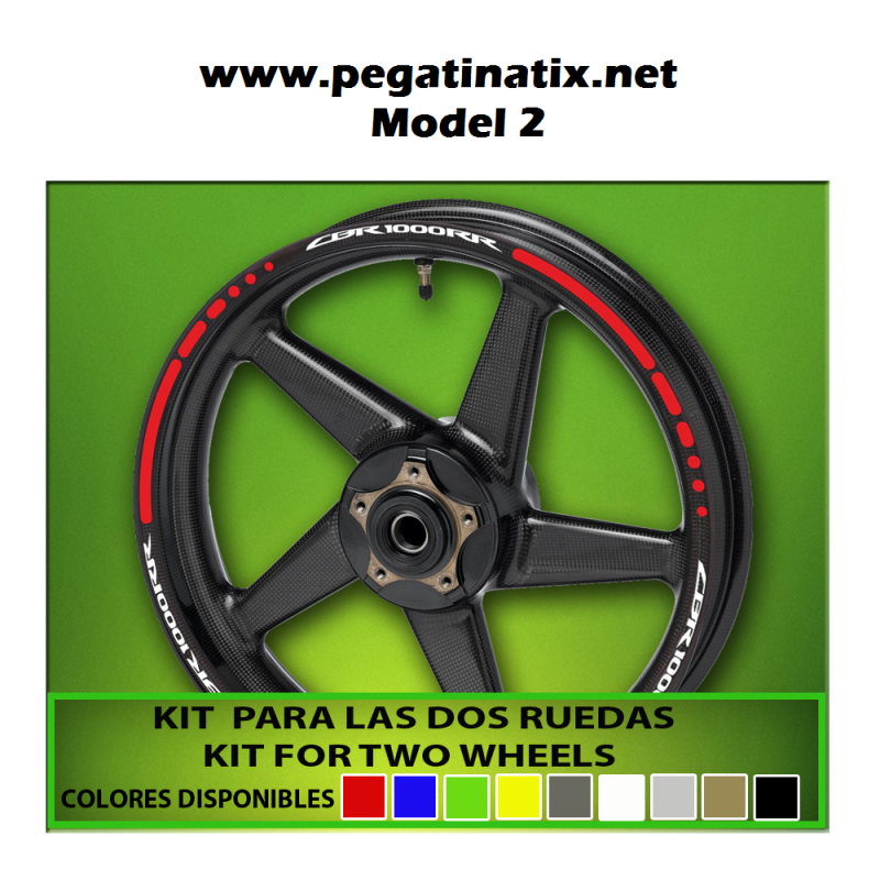 WHEEL RIMS STICKER DECAL AUFKLEBER AUTOCOLLANT VINYL ADESIVI HONDA CBR1000RR
