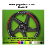 WHEEL RIMS STICKER DECAL AUFKLEBER AUTOCOLLANT VINYL ADESIVI KAWASAKI Z750