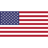 Stickers decals customizable FLAG AND YOUR NAME x 2