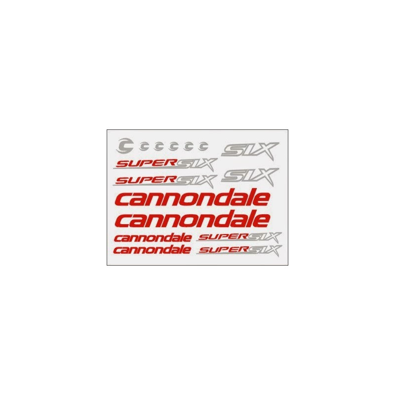 STICKER DECALS BIKE CANNONDALE  SUPERSIX