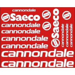STICKER DECALS BIKE CANNONDALE SAECO