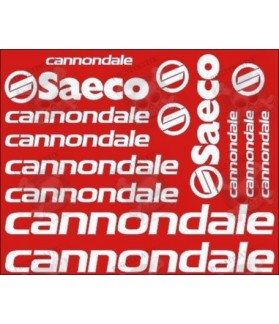 STICKER DECALS BIKE CANNONDALE SAECO (Compatible Product)