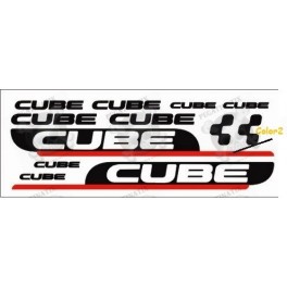 Sticker decal bike set CUBE TWO COLORS