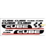 Sticker decal bike set CUBE TWO COLORS